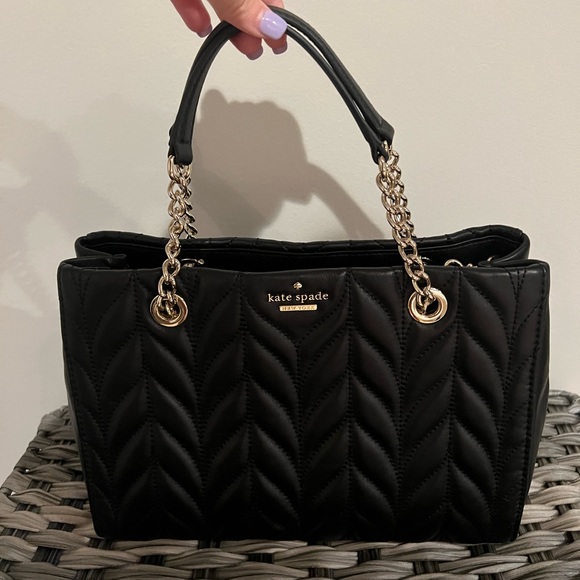 KATE SPADE BLACK TOTE - Picture 1 of 2